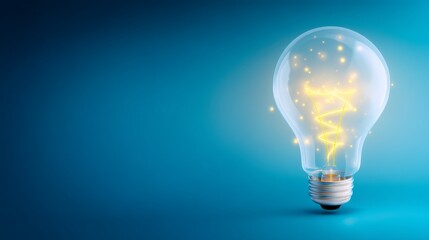 Bright idea star light bulb innovation and success concept illuminating concept star inside bulb represents innovation bright future