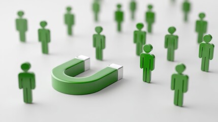 Attraction, people, magnet