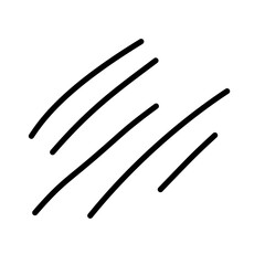 Hand-Drawn Five Lines Drawing Doodle