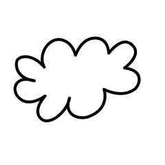 Hand-Drawn Cloud Doodle