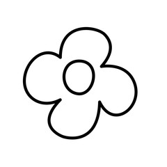 Hand-Drawn Little Flower Doodle