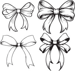 Obraz premium set of bow ties