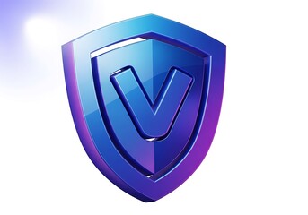 Powerful Shield Icon Graphic Design.