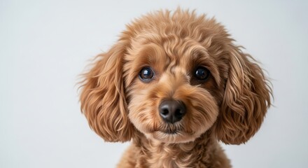 Adorable Toy Poodle Portrait.