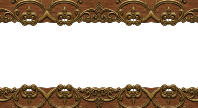 Vintage Ornament with Text Space: a detailed, symmetrical design element, crafted with intricate patterns and textured details, offering an elegant framework for text or design.