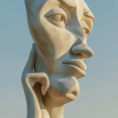 3D render icon  8K 3D Model illustrator  3D render clay style of a glowing lightbulb representing innovation, isolated on pure white background 8K