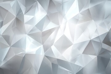 Obraz premium Textures of light and shadow create an abstract white and grey geometric polygonal background visually appealing in design and art concepts