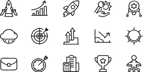Fototapeta premium set of vector icons