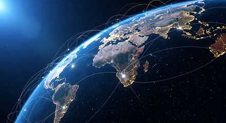 Global Connectivity - A Networked World View from Space.
