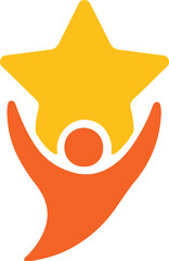 Creative vector design representing success, growth, and achievement. Ideal for education, business, or motivational concepts in branding and infographics.