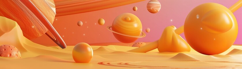 3D render icon  8K Space explorationthemed 3D render clay style isolated on pure solid background of extraterrestrial life Pop 3D