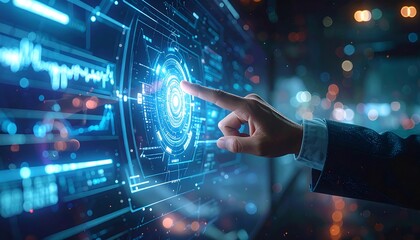 Futuristic Technology Interface - A Glimpse into the Digital Future.