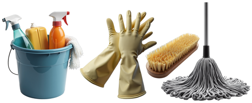 Cleaning Supplies Set – Professional Household Tools with Bucket, Gloves, and Mop for Cleaning Services and Home Maintenance Blogs