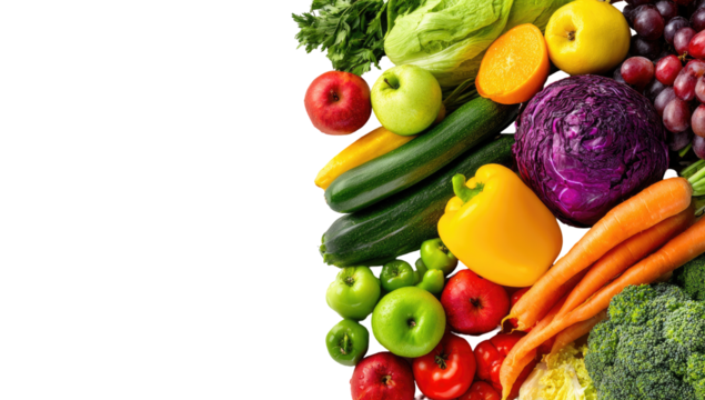 Colorful array of fresh produce