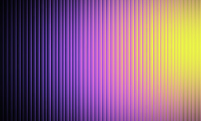 The abstract background displays a uniform vertical ribbed texture that spans the entire frame. The color scheme is a dynamic gradient transitioning from dark violet/purple on the left to a vibrant.