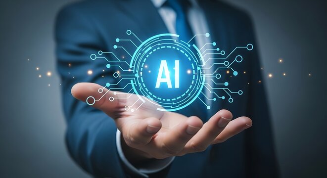 AI in Business - A Vision of Technological Advancement and Innovation.