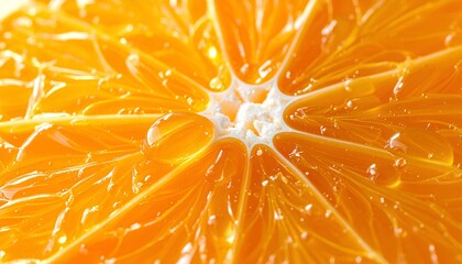 close up macro of orange slices background