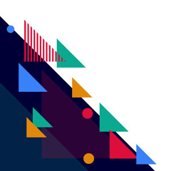 Colorfull Geometric Corner