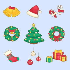 christmas holiday element set
