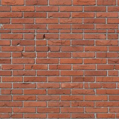 Detailed red brick wall texture with visible mortar lines