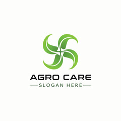 Agro care logo design template