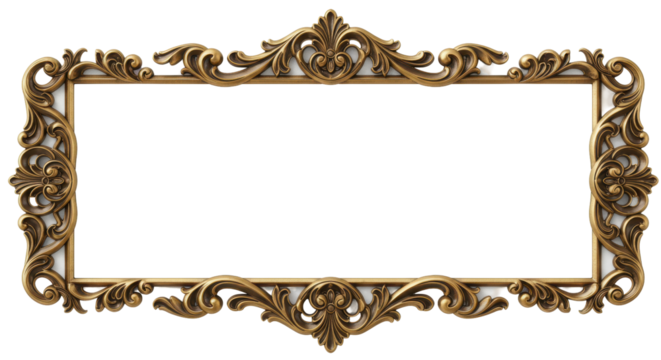 Elegant Vintage Frame: Exquisite ornate antique frame, exuding timeless beauty and sophisticated charm, ready to display treasured memories.