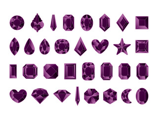 カットガラスP、13紫