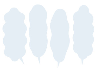 縦長のふにゃふにゃの吹き出し