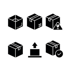 Box Package Icon Set – Delivery, Shipping, and Logistics Vector Pack