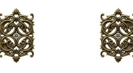 Ornate Ornamentation:  Exquisite details of antique decorative molding isolated, a celebration of vintage elegance and artisan skill.