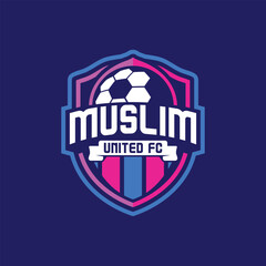 The logo collection for Muslim United FC features a modern and dynamic football club identity.
