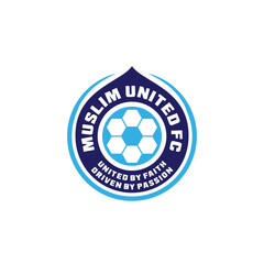 The logo collection for Muslim United FC features a modern and dynamic football club identity.