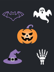 Halloween card design 