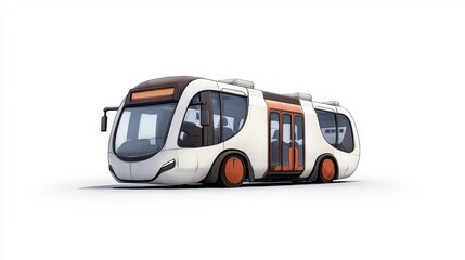 Futuristic Concept Bus Design with Minimalist Style and Unique Aesthetic Appeal