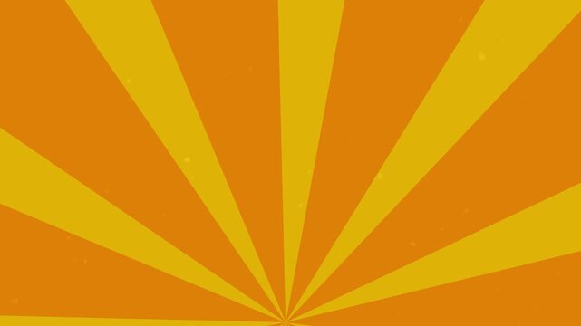 Colorful Sunburst Spinning Abstract Background. Retro Sun Rays Rotating Motion Graphic. 4K animation