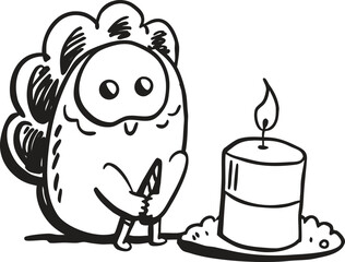 Abstract white light streaks and scattered particles animation