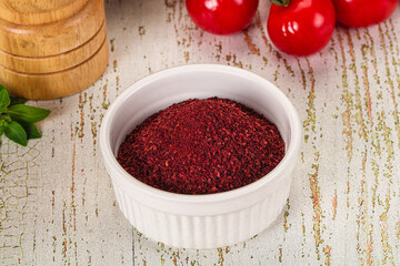 Natural organic Sumah powder for culinary