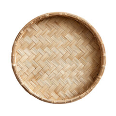 Round woven bamboo serving dish (1)