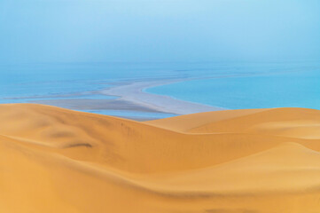 Le Désert Du Namib rencontre l'Océan Atlantique en Namibie