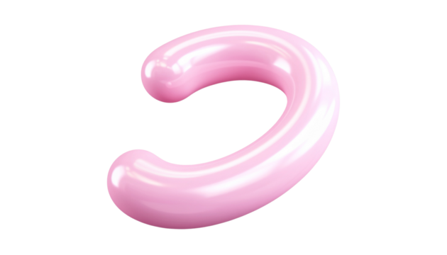 Vibrant Colorful Fluid Abstract 3D Gradient Blend Curves Shape