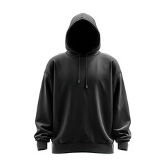 Dark gray hoodie, front view