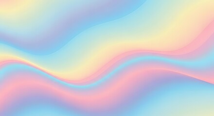 Abstract pastel gradient background with soft flowing color waves