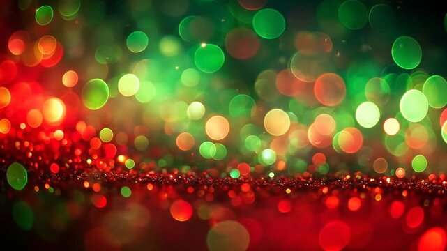 Festive Bokeh Lights - A Colorful and Abstract Background.