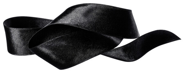 Dark, flowing ribbon