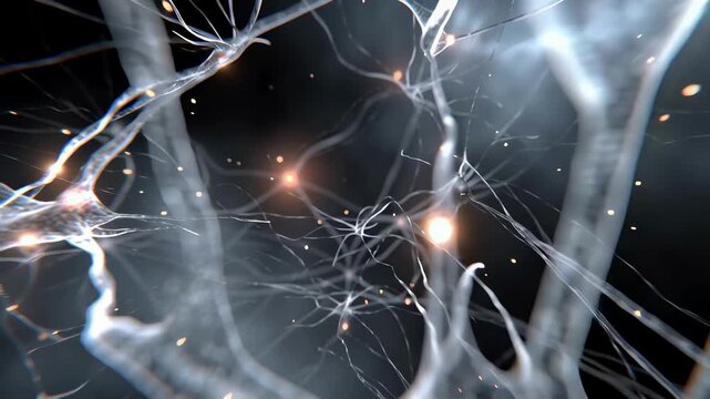 A captivating microscopic view of neuron cells