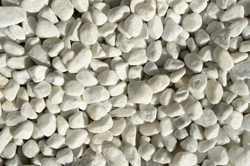 白玉砂利　石の造形