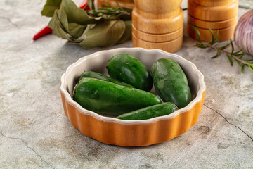Jalapeno hot green fresh pepper