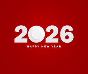 Modern Happy New Year 2026 Greeting
