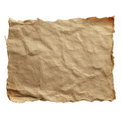 Brown Crumpled Paper Rectangle Vintage Texture Background