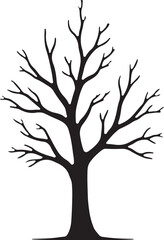 Obraz premium Black Tree Silhouette Bundle